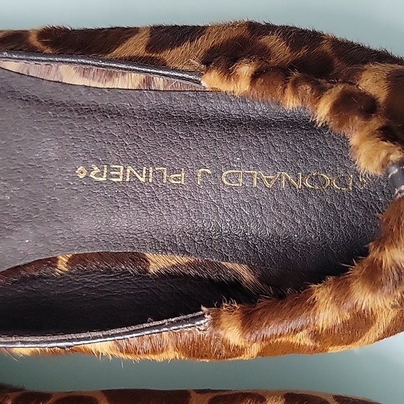 Donald J. Pliner Giraffe Print Calf Hair Ballet Flats 6.5 - Picture 4 of 5